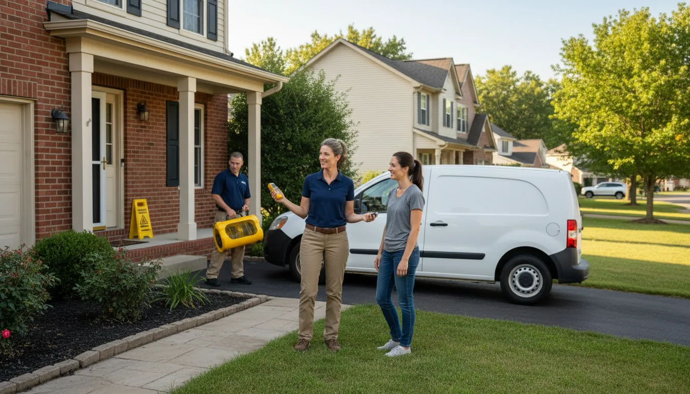 Residential water damage restoration in Elrod, AL